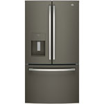 GE 36" 25.5 Cu. Ft. Réfrigérateur de porte française avec eau & Distributeur de glace (GFE26JMMES) - Ardoise
