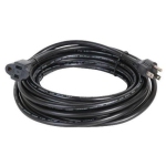 Linkit Security Universal Electrical Power Cord Extension Black 25 ft