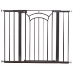 Safety First Wide Hardware Mounted/Freestanding Safety Gate - Bronze
