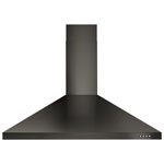 Bouton à remous 36" Hotte de protection contre le mur (WVW53UC6HV) - Noir Inox
