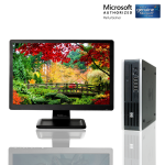 HPElite 8000 USFF Win 10 Home Desktop PC C2D 8GB 250GB DVD WiFi with 19"Monitor(Brand May vary)Keyboard-Mouse(Refurbished)