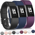 navor Replacement Bands Compatible for Fitbit Charge 2 Bands, Soft Silicone Accessory Strap for Fitbit Charge 2 Large, No Tracker