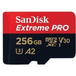 SanDisk Extreme PRO 256GB Micro SD Carte avec adaptateur SDSQXCZ-256G
