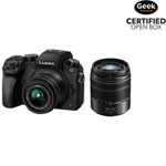 Panasonic LUMIX G7 Mirrorless Camera with 14-42mm & 45-150mm Lens Kit - Open Box