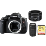 Canon EOS Rebel T6i with EF 50mm f/1.8 STM Prime Lens Kit International Version w/Seller Provided Warranty