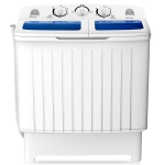 Costway Compact / Portable Washer with Turbo/Speed Wash and 15-Minute Quick Wash - White