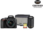 Nikon D3500 DSLR Camera with 18-55mm/70-300mm Lenses & Accessory Kit - Open Box