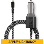 CAT Dual USB Car Charger - with 6' Apple Lightning Cable