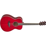 Yamaha FS TransAcoustic Guitar w/Solid Spruce Top - Ruby Red