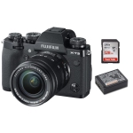 Fujifilm X-T3 Body Black XF 18-55mm f/2.8-4 R LM OIS with Fujifilm NP-W126S Battery and Sandisk 128GB SDXC Card Package