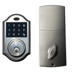 Keyless Touchscreen Motorized Deadbolt Electronic Entry Digital Touchpad Keypad Door Lock (Satin Nickel)