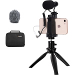 Smartphone Microphone Kit with Tripod, Microphone for iPhone 6, 7, 8, X, 11,12,13 and Android Smartphones - External Video Shotgun Mic for TikTok Vlogging Equipment
