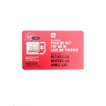Virgin Multi Triple Format Sim Card Prepaid/ Postpaid LTE