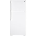 Réfrigérateur à congélateur supérieur GE 28" 16,6 pi³ (GTE17GTNRWW) - Blanc