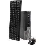 Dell 7010 USFF Desktop PC (Intel Core i7-3770 @3.1GHz, 8GB RAM, 256GB SSD, WiFi, Win 10 Pro) - Keyboard/Mouse - Refurbished
