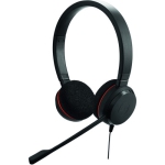 Jabra Evolve 20 Stereo USB Wired Headset with Nosie Cancelling Microphone - Black - (4999-829-209)