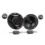 JVC CS-DR601C 6-1/2" 2-Way Component Speakers / 360W Max Power, For Car, Black