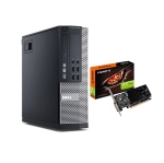 Gaming PC - Dell 9020 SFF i7 @ 3.4GHz, 16GB RAM, 256GB SSD, DVD, NEW NVIDIA GT1030, WiFi, BT, Win 10 Pro *Refurbished*