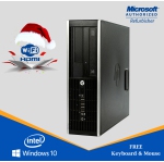 HP 8300 SFF Desktop Computers Intel i7 3770 16GB 240GB SSD + 2TB HDD DVDRW WiFi Win10 Pro - Refurbished