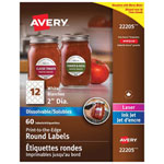 Avery Print-to-the-Edge Round Labels (22205) - 60 Pack