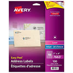 Avery Easy Peel Address Labels (7663) - 100 Pack