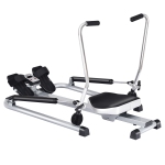Gymax Exercise Rowing Machine Rower w/Adjustable Double Hydraulic Resistance Home Gym