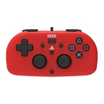 Manette de jeu Hori PS4 Mini Filaire - Rouge