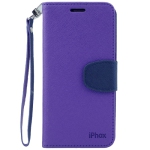 Samsung S6 Iphox Flip Case, Purple