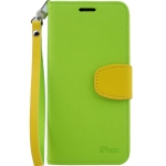 Samsung S6 Iphox Flip Case, Green