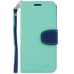 Samsung S6 Iphox Flip Case, Teal