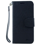 Samsung S6 Iphox Flip Case, Black