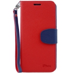 Samsung S6 Iphox Flip Case, Red