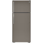 GE 28" 17.5 Cu. Ft. Top Freezer Refrigerator (GTE18GMNRES) - Slate