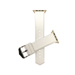 Colour: White / Silver Buckle / Gold Adapter
