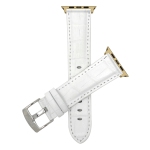 Couleur: Blanc/boucle argentée/adaptateur or