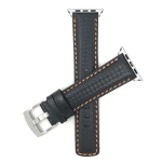 Couleur: Noir et orange / boucle argentée / Adaptateur argent