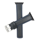 Couleur: Noir et bleu / boucle argentée / Adaptateur noir