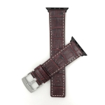 Colour: Burgundy / Silver Buckle / Black Adapter