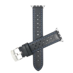 Couleur: Noir et bleu / boucle argentée / Adaptateur argent