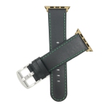 Colour: Black and Green / Silver Buckle / Gold Adapter