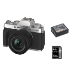 Fuji X-T200 Silver with 15-45mm with Battery and 64gb SD Card