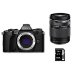 Olympus OM-D E-M5 Mark II Black with 14-150mm II Lens and 128gb SD Card
