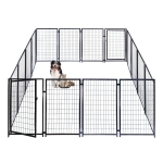 ALEKO® 2DK5X5X4SQ Dog Kennel Heavy Duty Pet Playpen 10X10X4 Foot Dog Exercise Pen Cat Fence Run for Chicken Coop Hens House