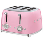 Smeg 50's Style Retro Toaster - 4-Slice - Pink