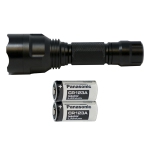 Cris XP-E LED - 300 Lampe de poche Lumens (S02) + 2 x Panasonic CR123 Piles