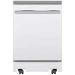 GE 23.62'' 58dB Portable Dishwasher (GPT225SGLWW) - White - Open Box - Scratch & Dent