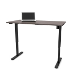Réglage de la hauteur de l'univers 30" x 60" Bureau permanent - Gris écorce