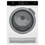 Electrolux 4 Cu. Ft. Compact Stackable Condenser Electric Dryer with Moisture Sensing, Steam & Energy Star (ELFE422CAW) - White