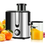 Costway Juicer Machine Extracteur de jus Double Vitesse avec Chute d'alimentation 2,5''