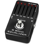 Pédale d'égaliseur JOYO 6 bandes pour guitare électrique (100Hz 200Hz 400Hz 800Hz 1,6kHz 3,2kHz) fournit ±18dB pour chaque bande